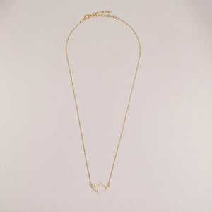 Pave Hamsa Hand Necklace - 18K Gold Vermeil - Glamour Jewelry House