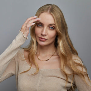 Name Necklace with Paperclip Chain - 18K Gold Vermeil - Glamour Jewelry House