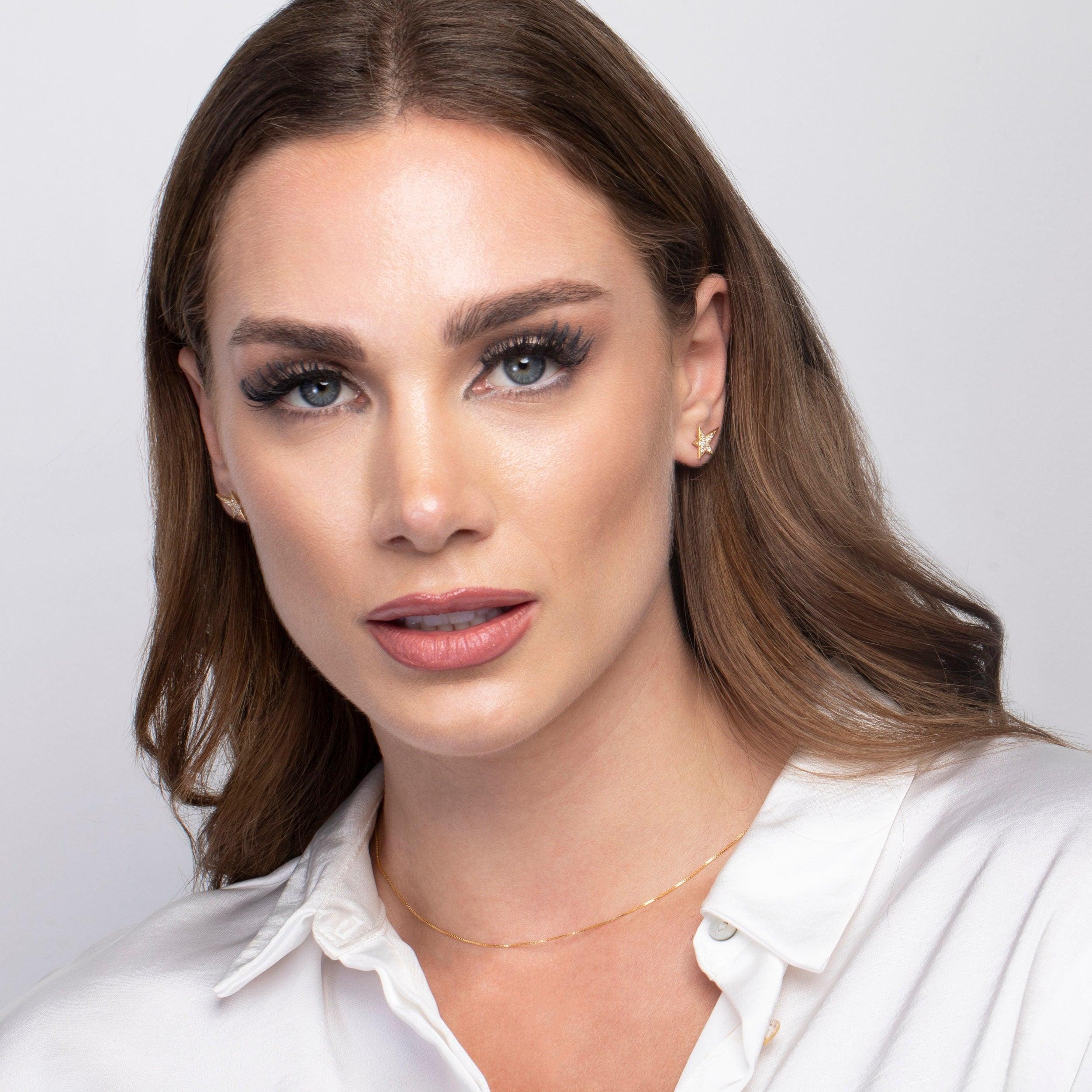 Star Stud Earrings - 18K Gold Vermeil - Glamour Jewelry House