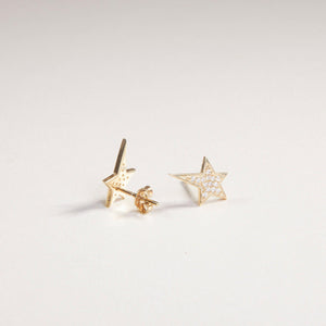 Star Stud Earrings - 18K Gold Vermeil - Glamour Jewelry House
