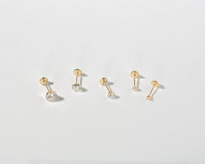 14K Solid Gold Stud Earrings as a thoughtful birthday gift. No plating to wear off.