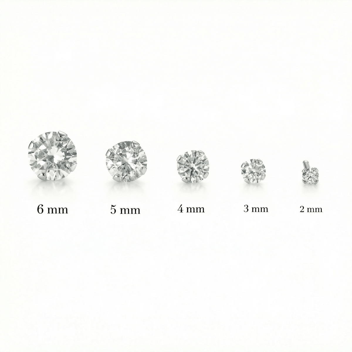 The 14K Solid White Gold Stud Earrings styled in 14K Solid Gold — elegant everyday jewelry. Solid gold luxury.