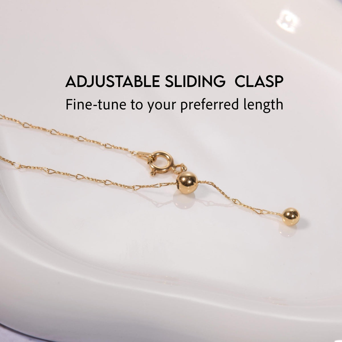 Gold Dainty Twist Layering Chain as a thoughtful birthday gift in 18K Gold Vermeil. Hypoallergenic, no green marks.