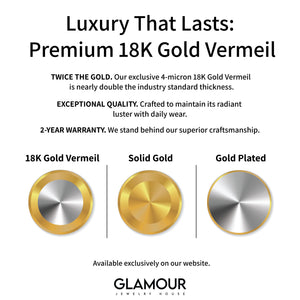 a gold and silver plate with the words luxury that last premium 18k gold ve
