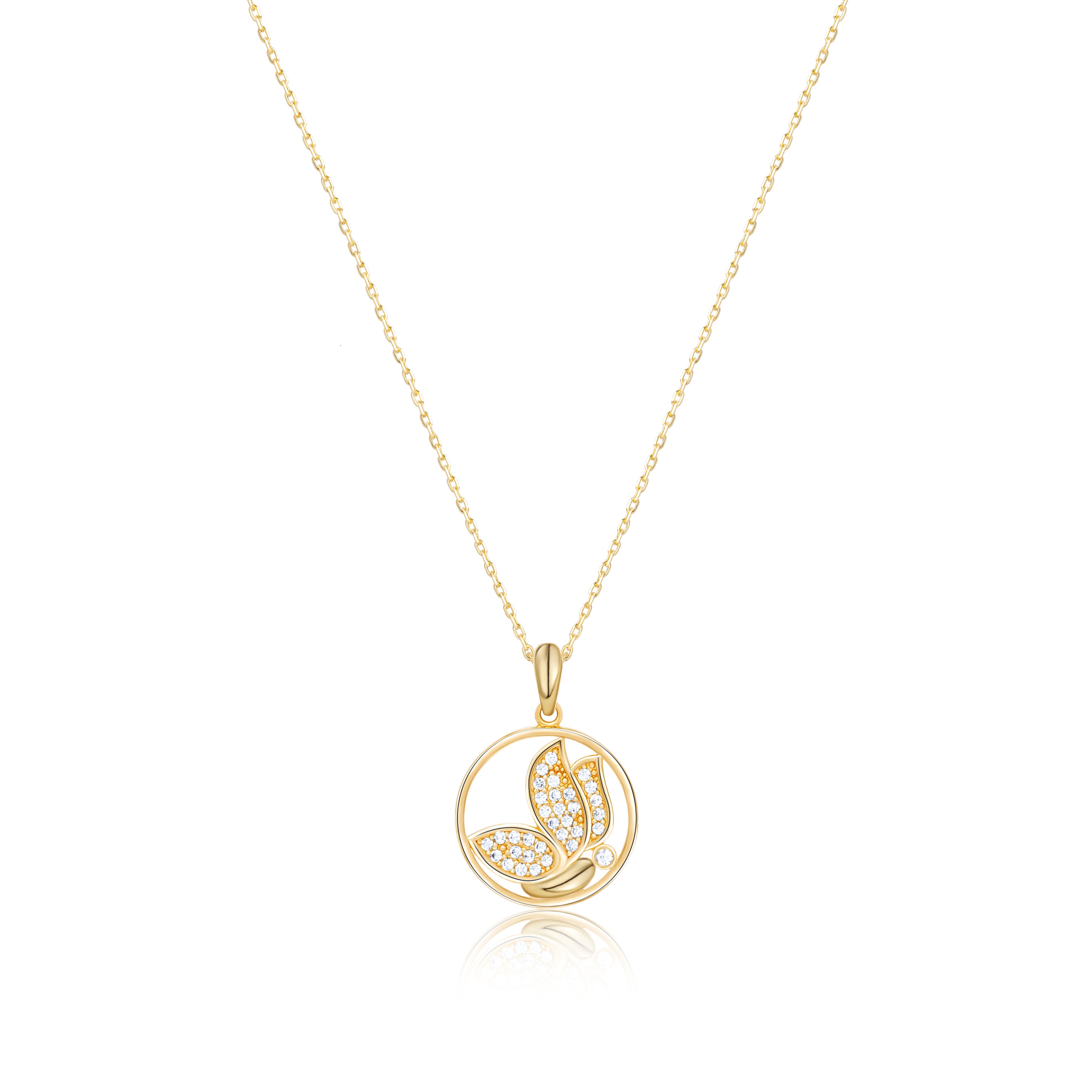 Butterfly Necklace - 18K Gold Vermeil