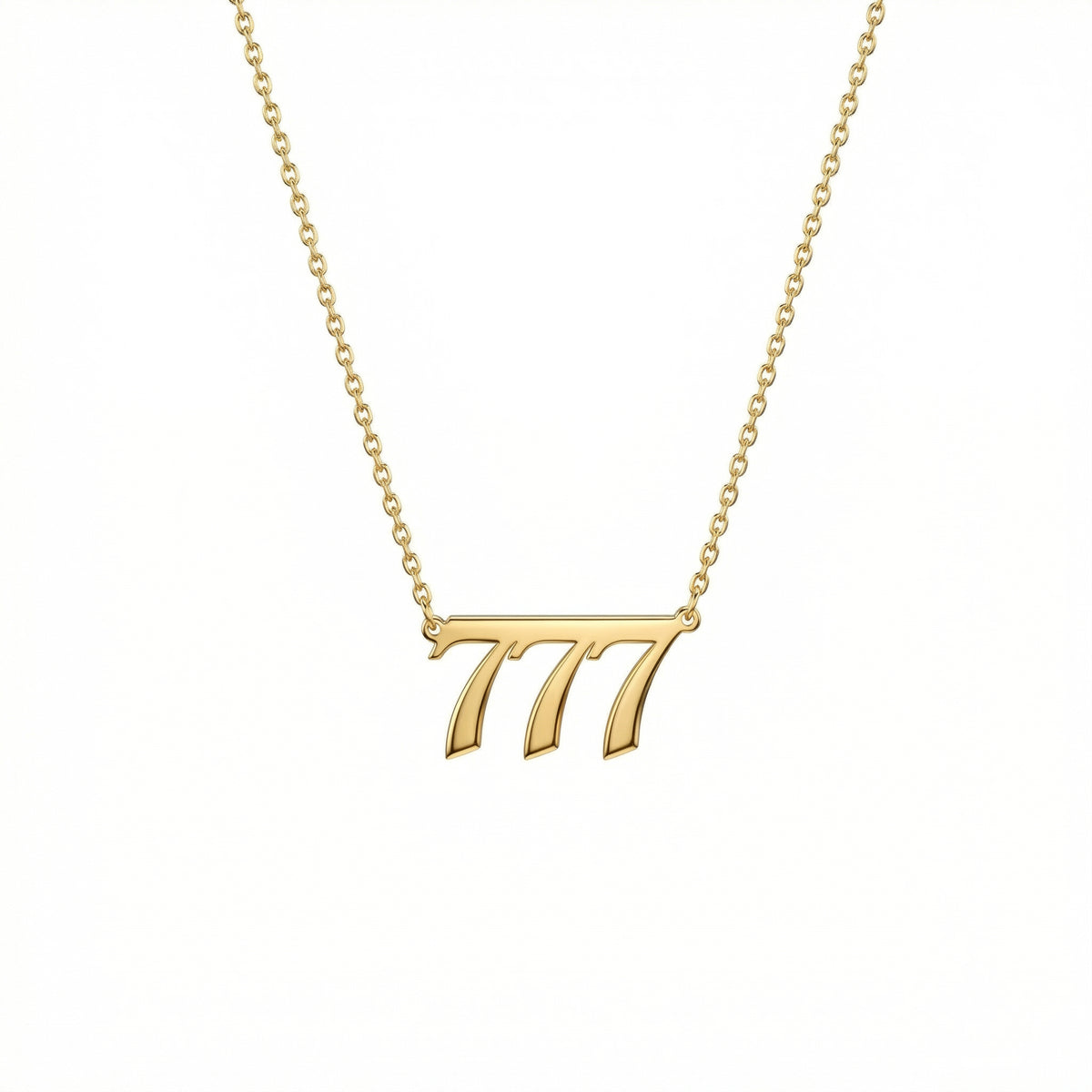 Angel Number Necklace in 18K Gold Vermeil. Tarnish-resistant, perfect for daily wear.
