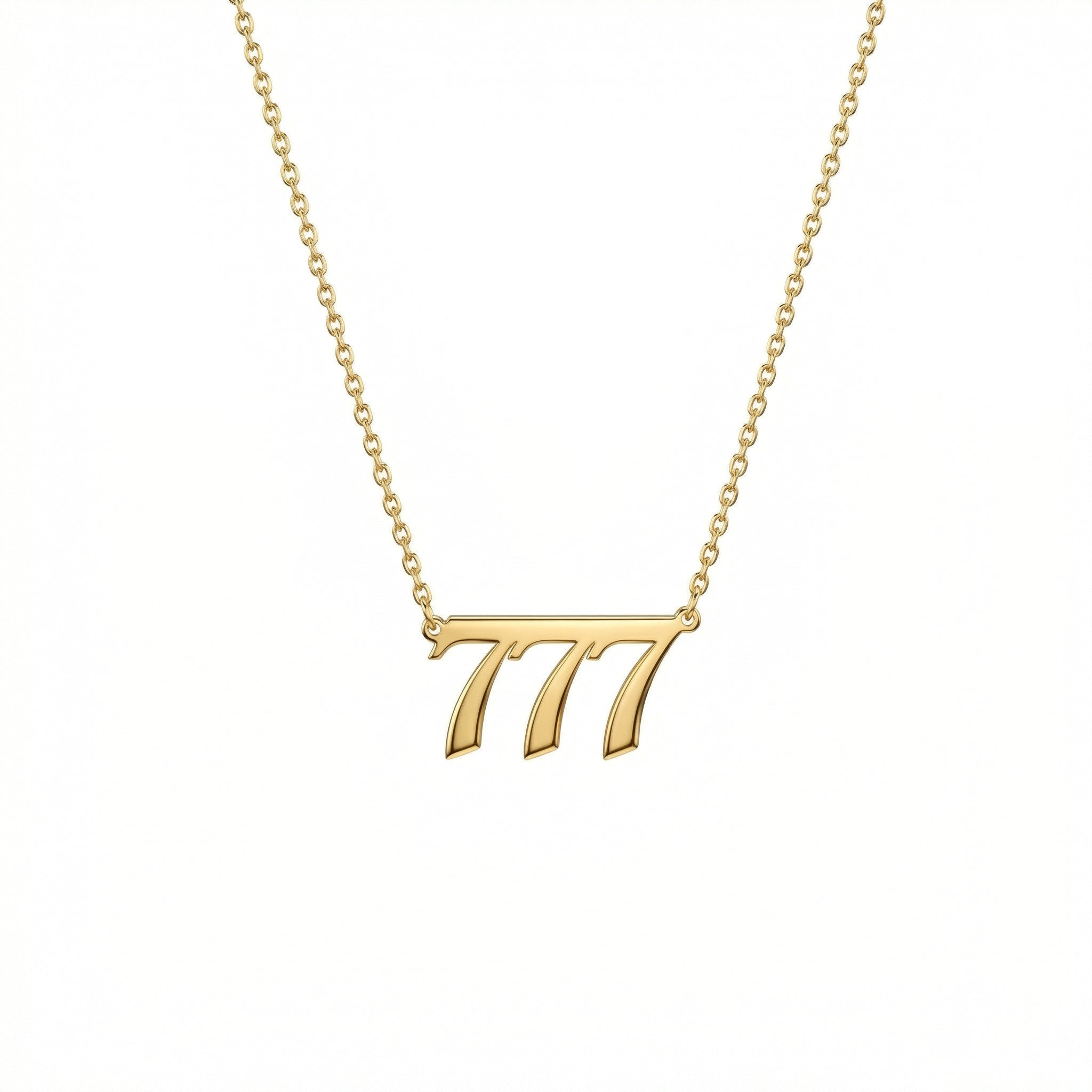 Angel Number Necklace in 18K Gold Vermeil. Tarnish-resistant, perfect for daily wear.