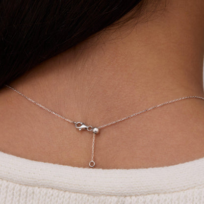 The Birth Flower Necklace styled in 18K Gold Vermeil — elegant everyday jewelry. Hypoallergenic, no green marks.