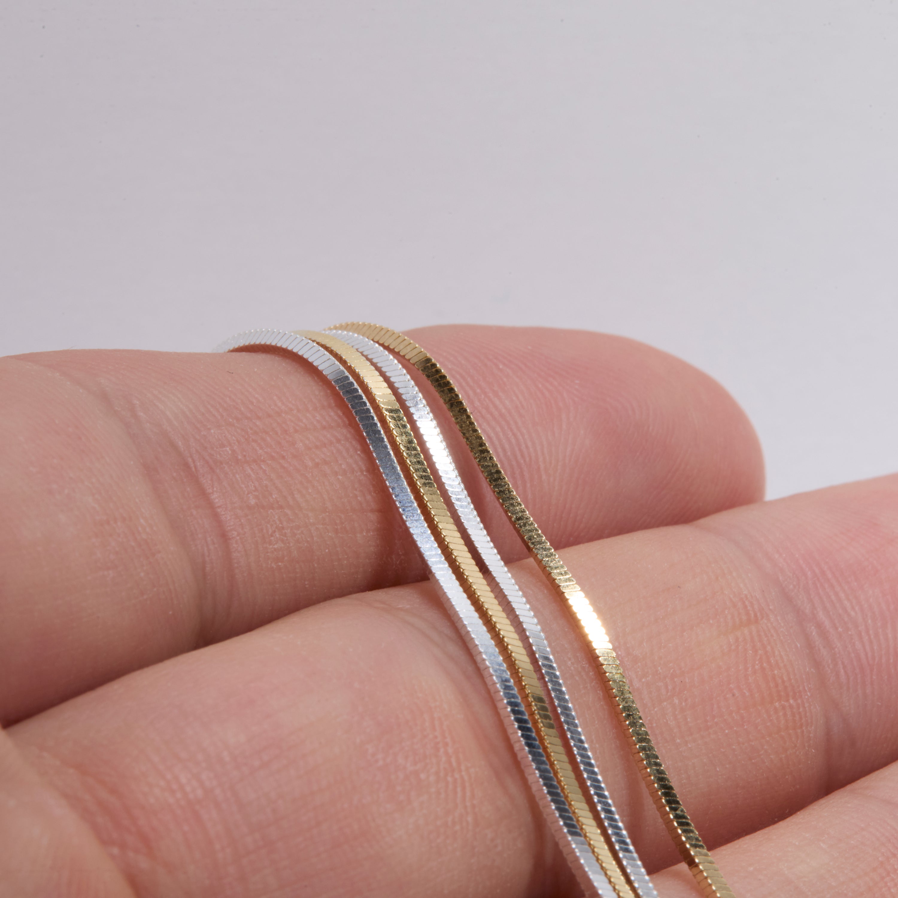 Box Chain Necklace as a thoughtful birthday gift in 18K Gold Vermeil. Hypoallergenic, no green marks.