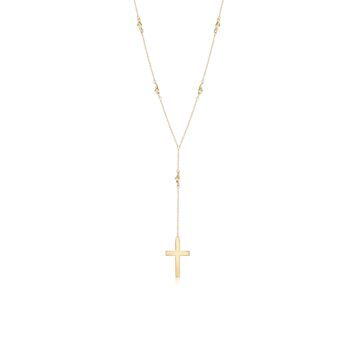 Cross Pendant Necklace in 18K Gold Vermeil. Tarnish-resistant, perfect for daily wear.