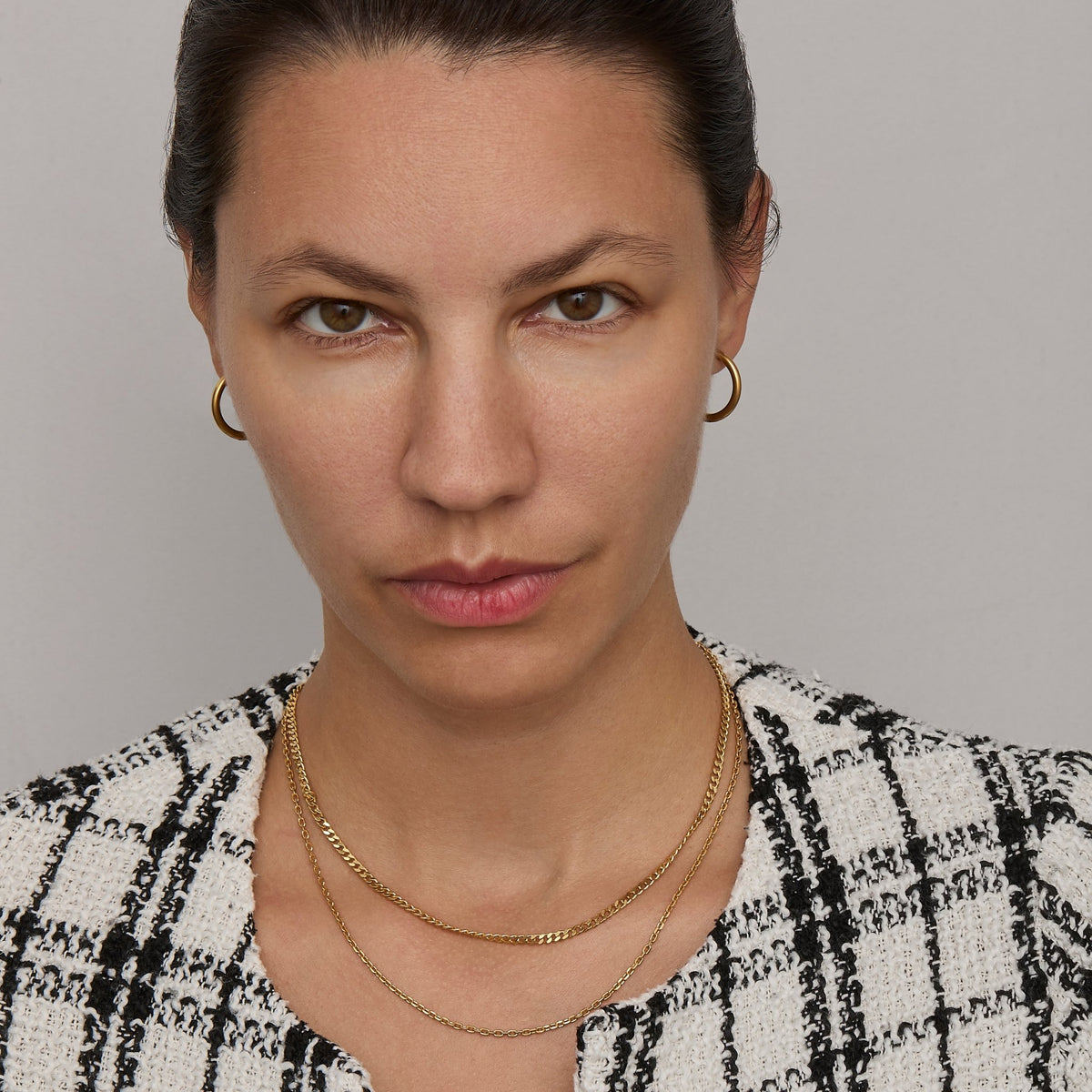 Everyday gold chain necklace - curb chain layering necklace