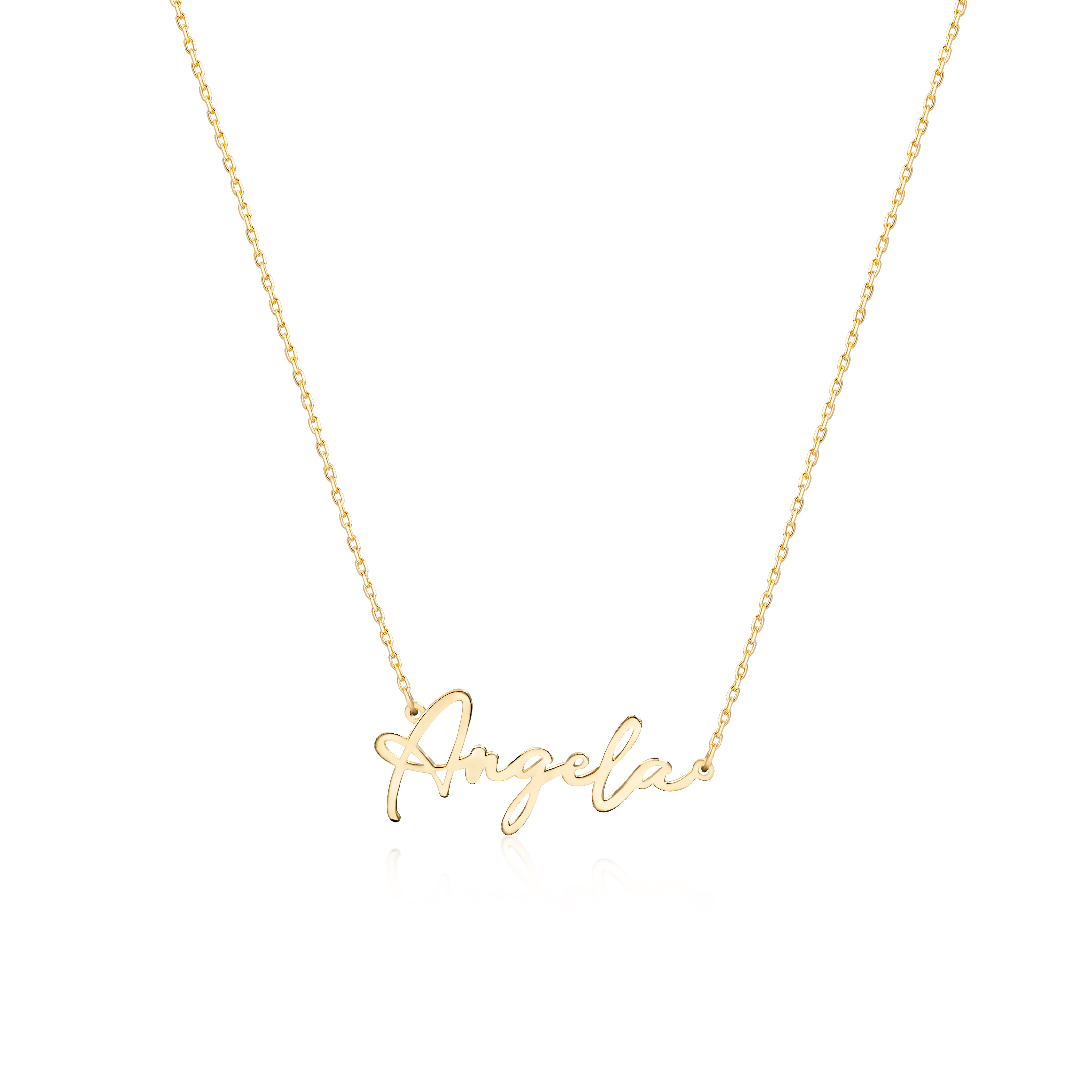 Handwriting Name Necklace - 18K Gold Vermeil