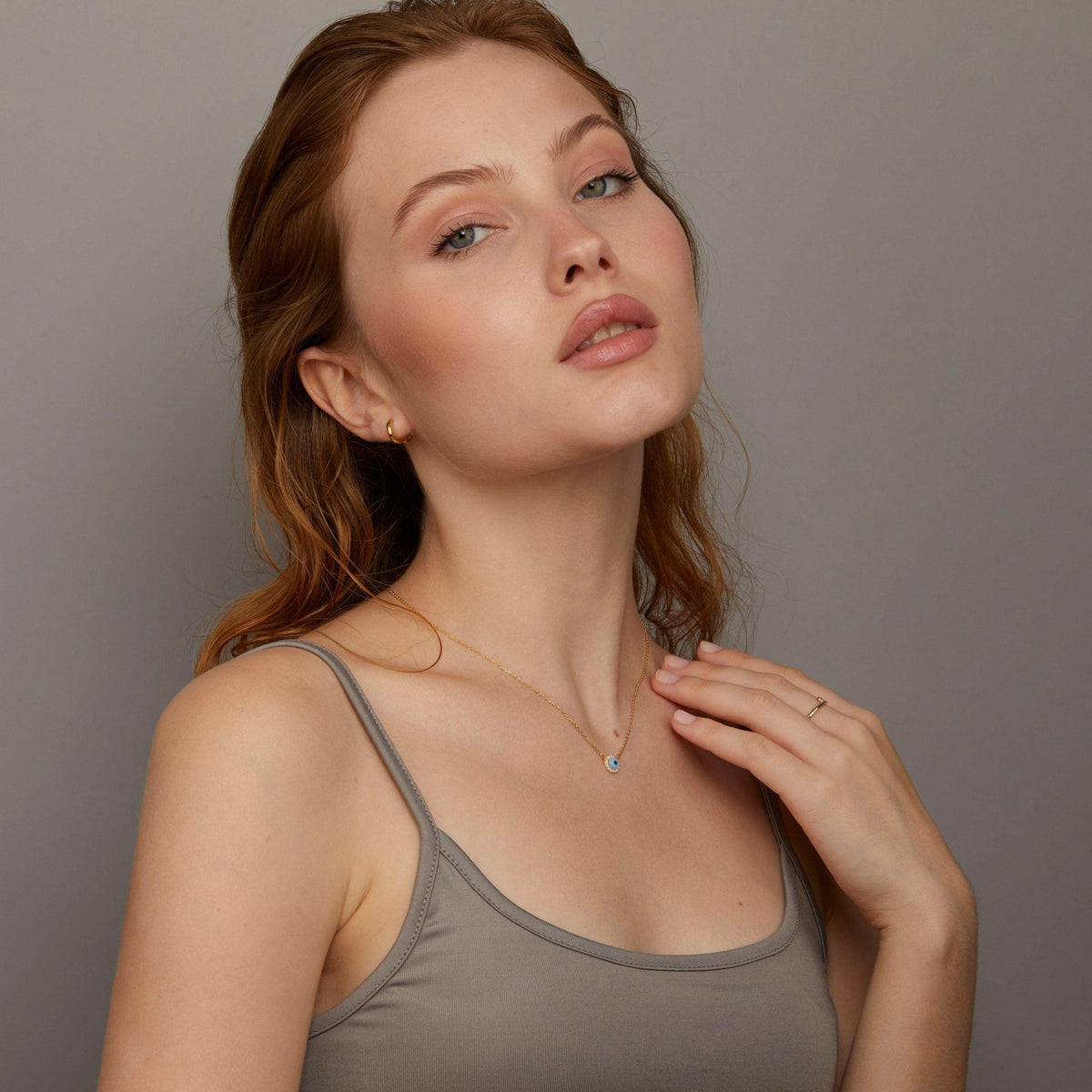 The Evil Eye Necklace as a graduation gift in 18K Gold Vermeil. Safe for sensitive skin, made for keeping.