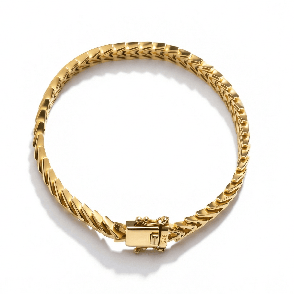 Foxtail Bracelet in 18K Gold Vermeil. Tarnish-resistant, perfect for daily wear.