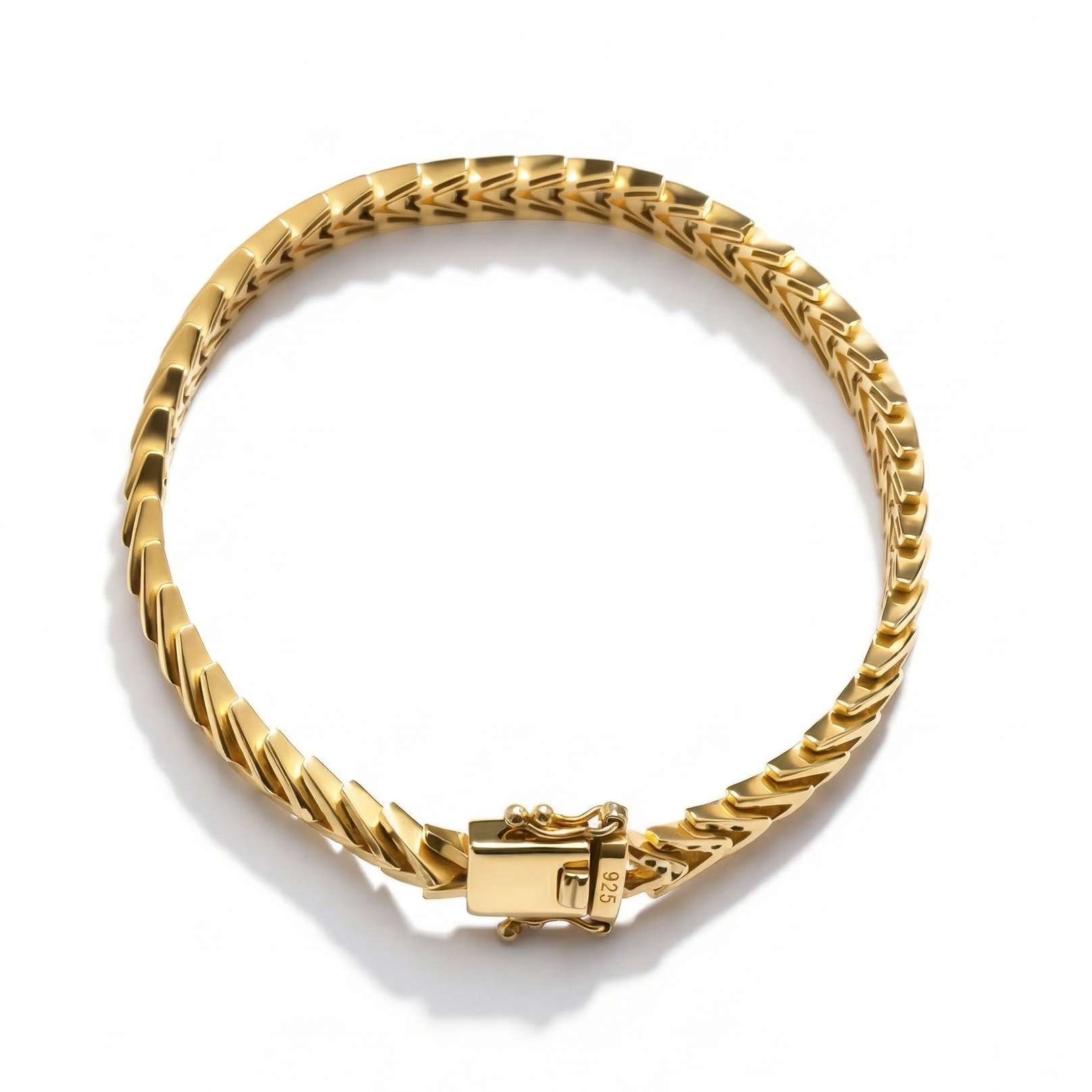 Foxtail Bracelet in 18K Gold Vermeil. Tarnish-resistant, perfect for daily wear.
