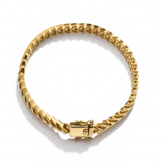 Foxtail Bracelet in 18K Gold Vermeil. Tarnish-resistant, perfect for daily wear.