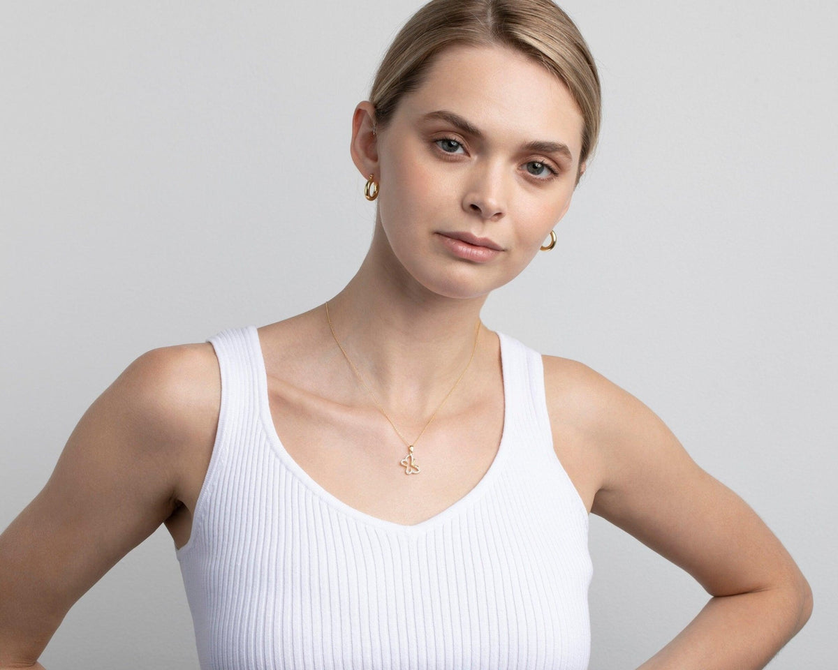 The Gold Butterfly Necklace as a wedding gift in 18K Gold Vermeil. Safe for sensitive skin, made for keeping.