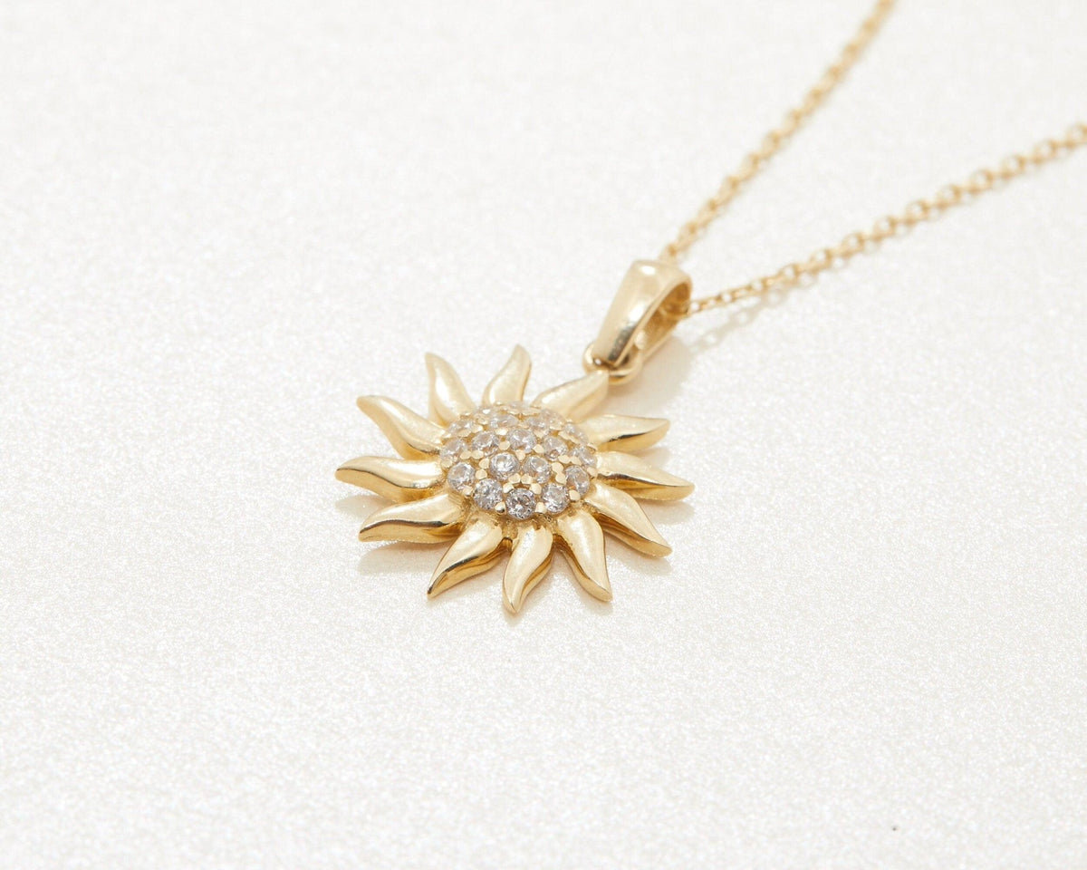 The Gold Sun Necklace as a graduation gift in 18K Gold Vermeil. Safe for sensitive skin, made for keeping.