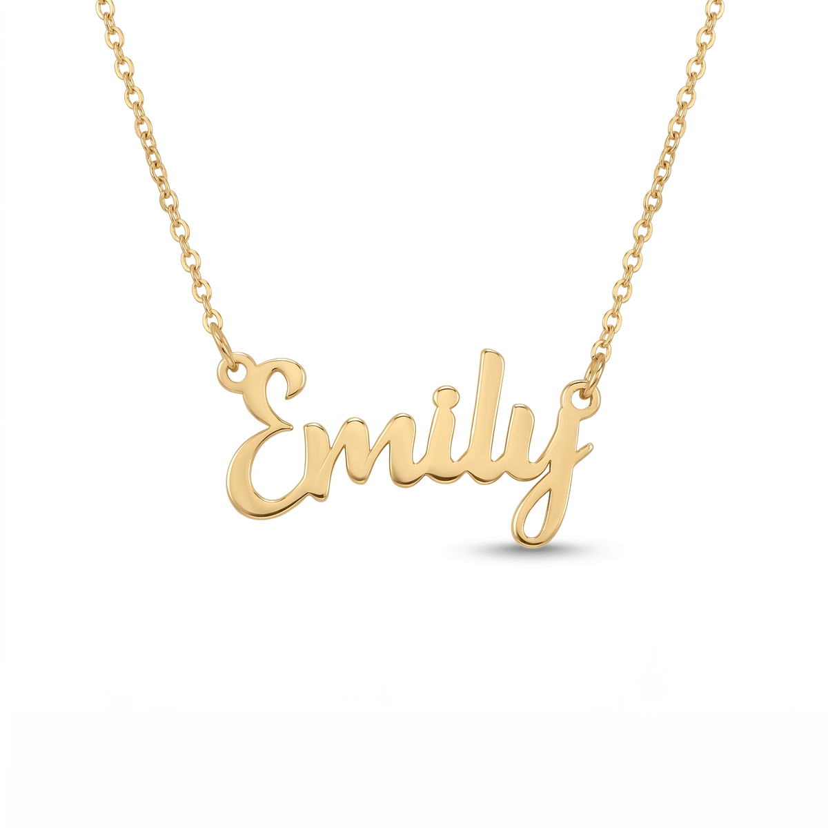 Dainty Name Necklace in 18K Gold