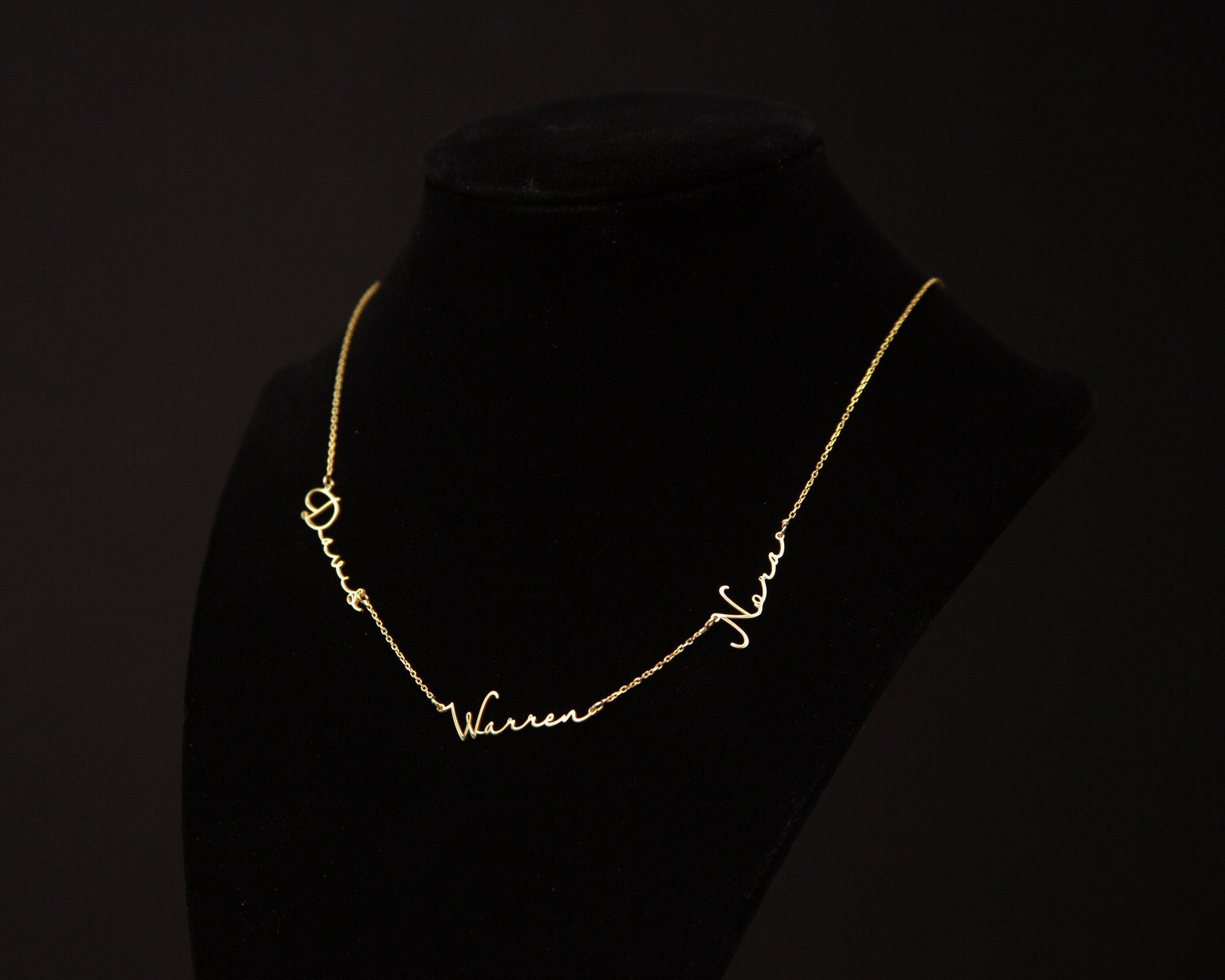Multiple Name Necklace - 18K Gold Vermeil - Glamour Jewelry House