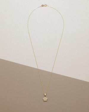 Clover Necklace with CZ Diamonds - 18K Gold Vermeil - Glamour Jewelry House