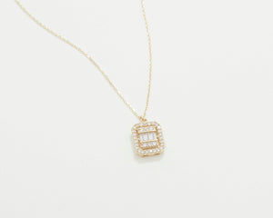 Pave Necklace - 18K Gold Vermeil - Glamour Jewelry House