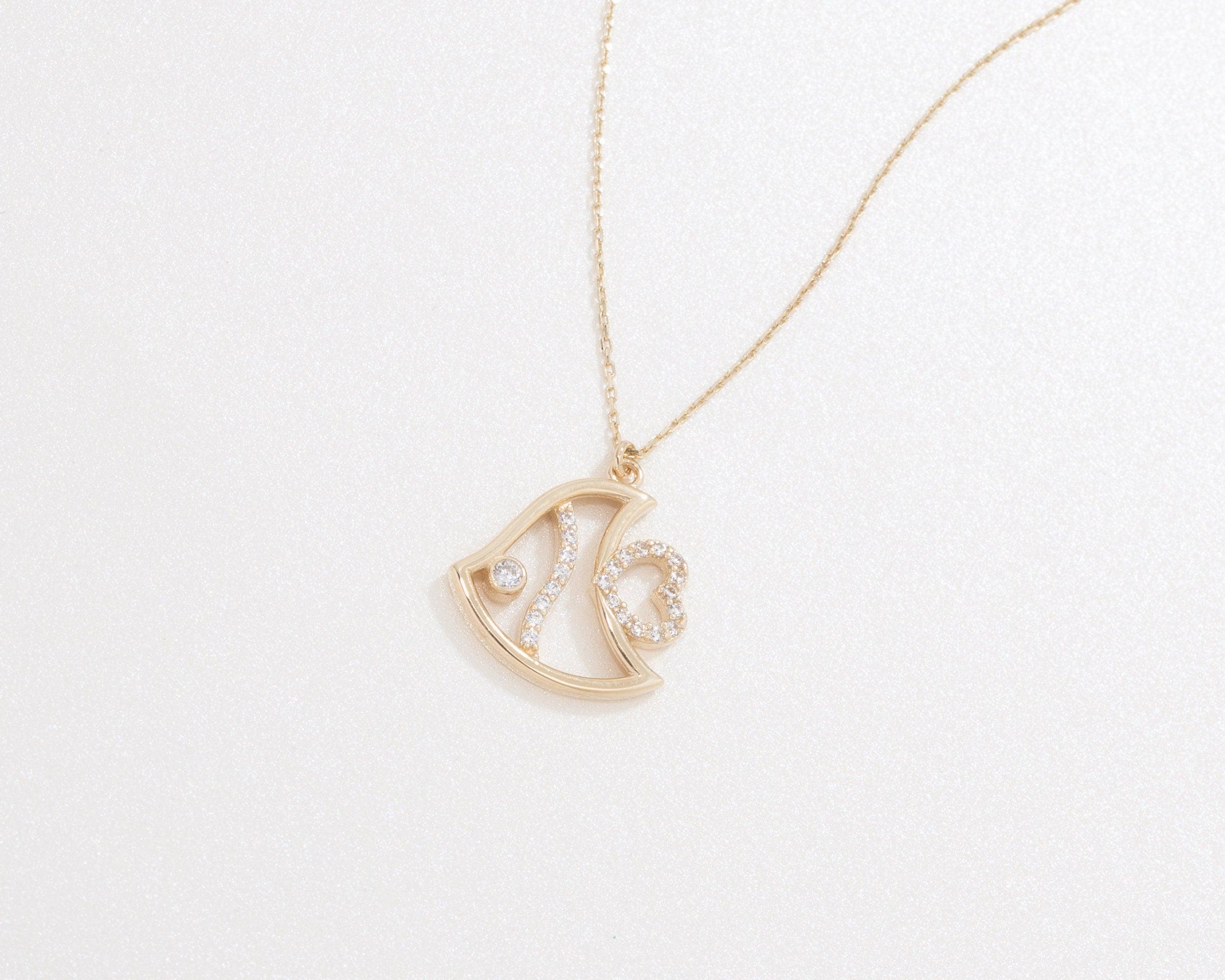 Fish Necklace - 18K Gold Vermeil - Glamour Jewelry House