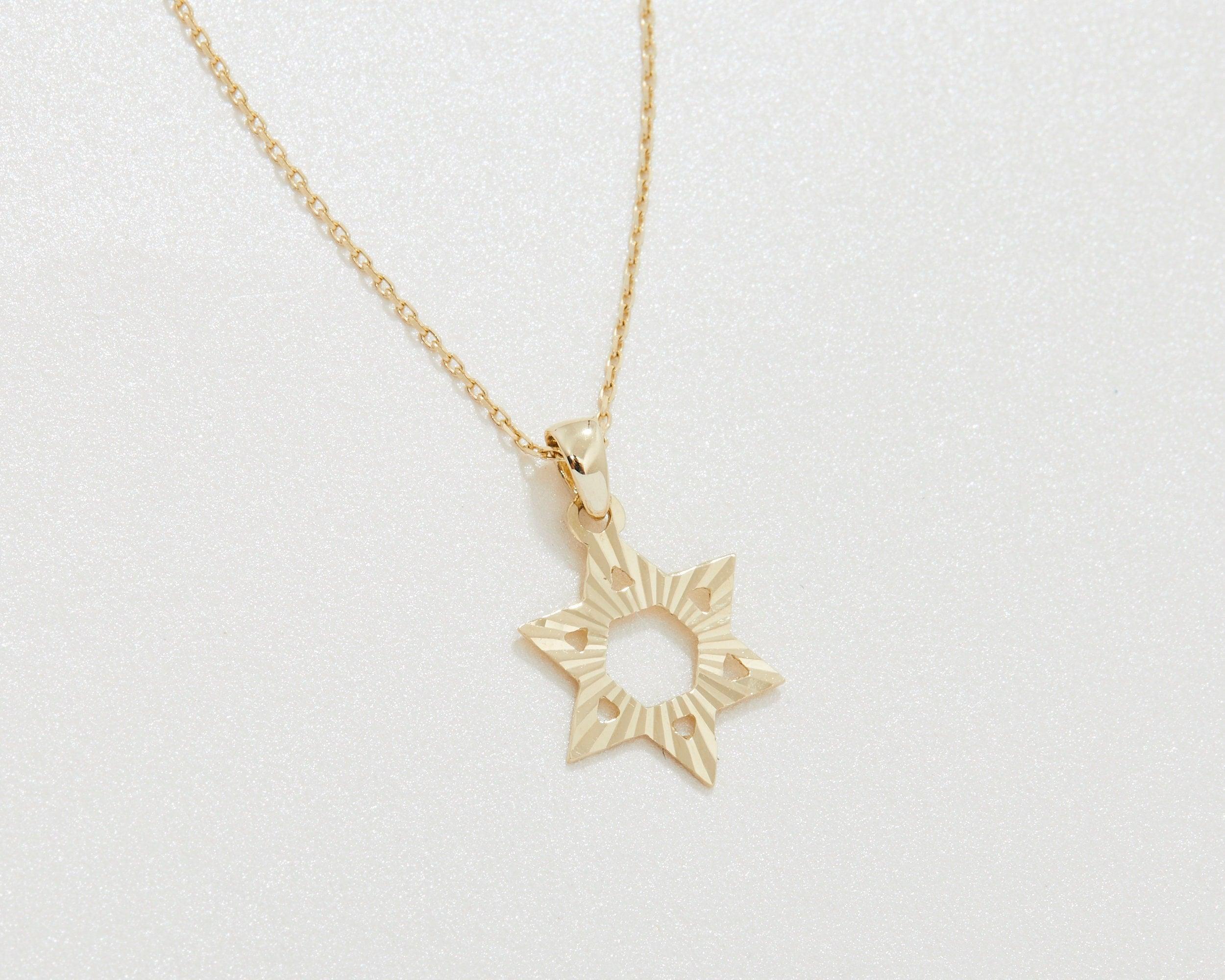 Star of David Necklace - 18K Gold Vermeil - Glamour Jewelry House