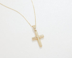 Small Cross Necklace - 18K Gold Vermeil - Glamour Jewelry House