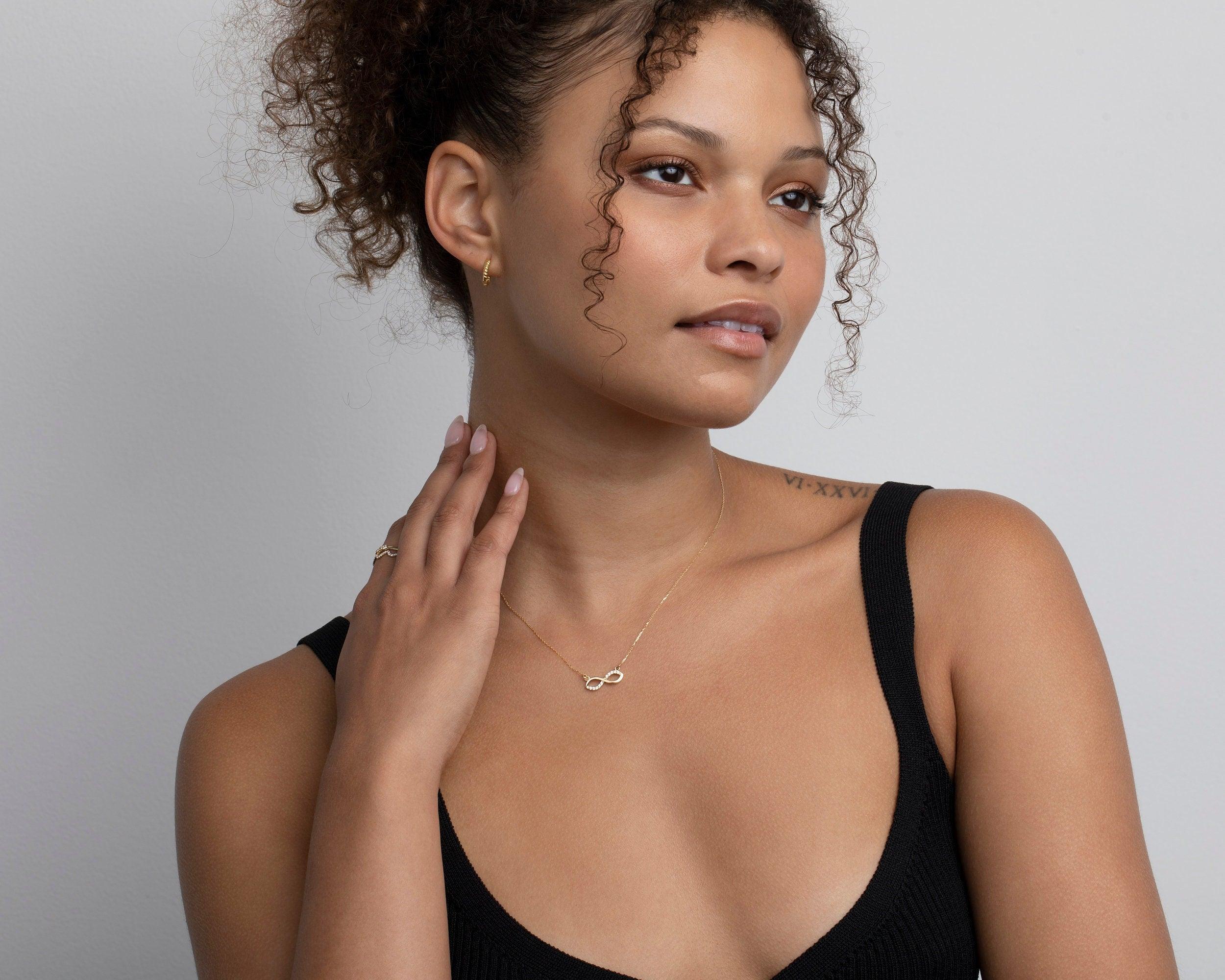 Infinity Necklace - 18K Gold Vermeil - Glamour Jewelry House
