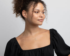 Pave Sun Necklace - 18K Gold Vermeil - Glamour Jewelry House