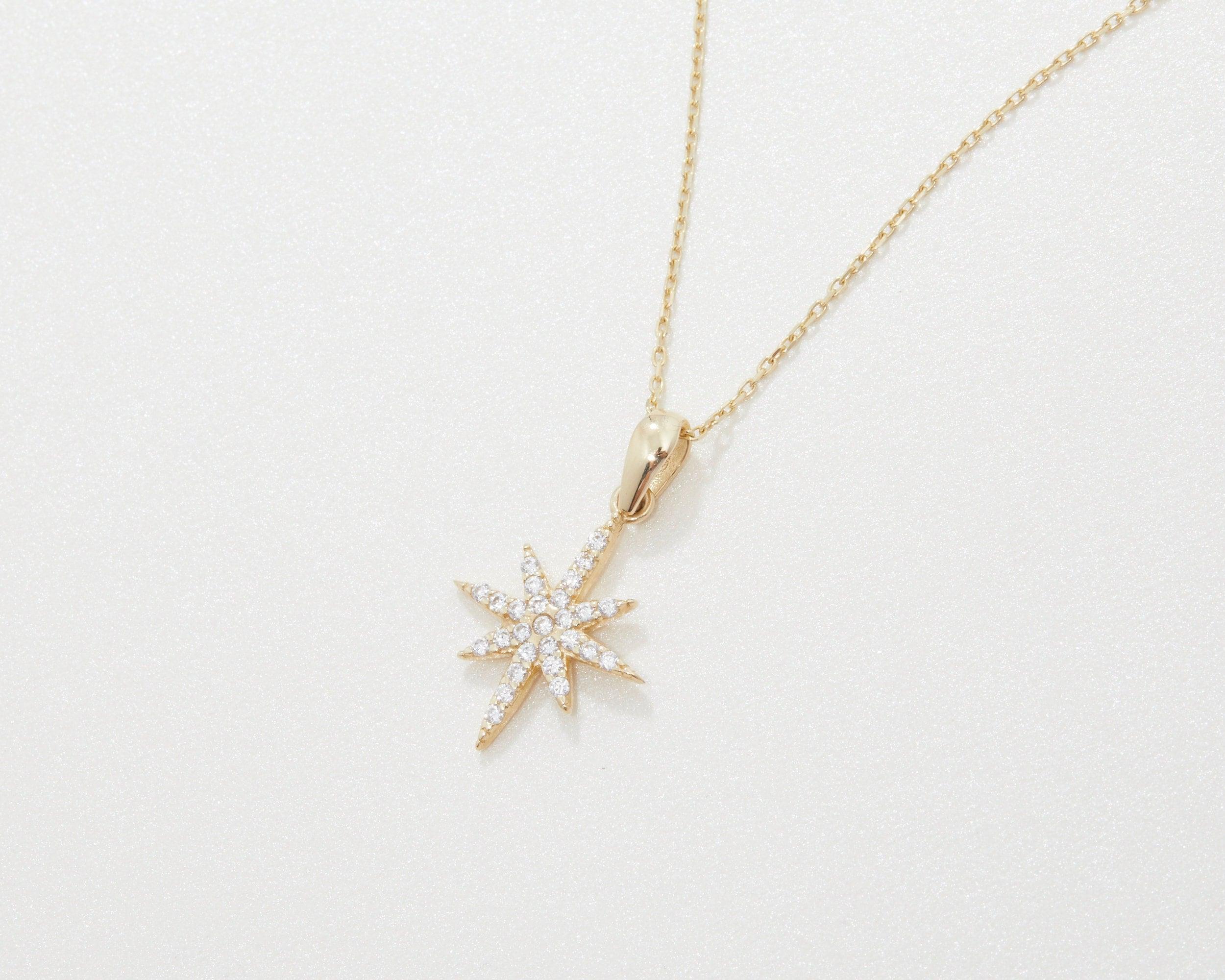 North Star Necklace - 18K Gold Vermeil - Glamour Jewelry House