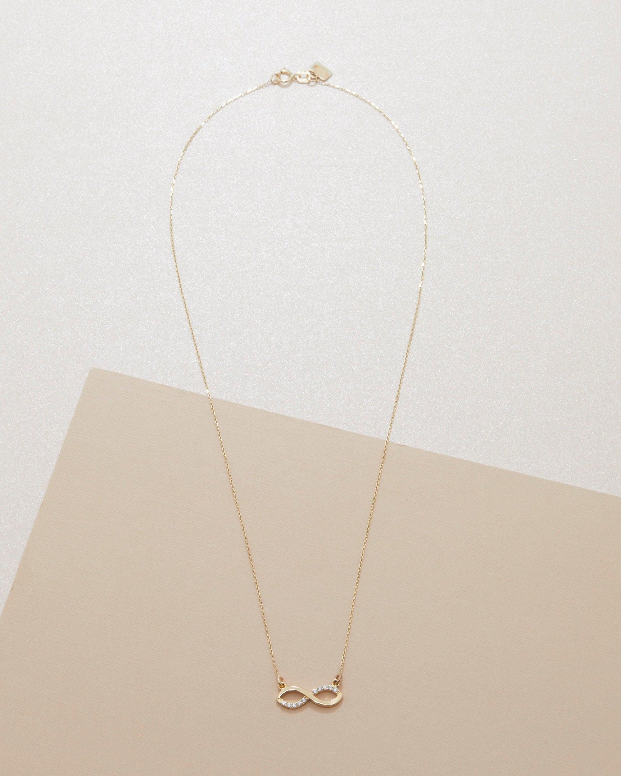 Infinity Necklace - 18K Gold Vermeil - Glamour Jewelry House