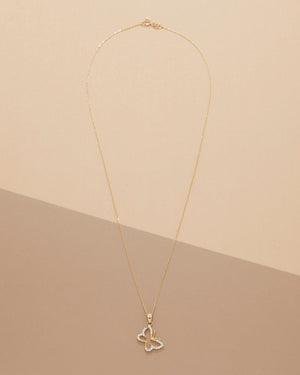 Small Butterfly Necklace - 18K Gold Vermeil - Glamour Jewelry House