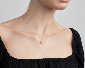 Flower Necklace - 18K Gold Vermeil - Glamour Jewelry House