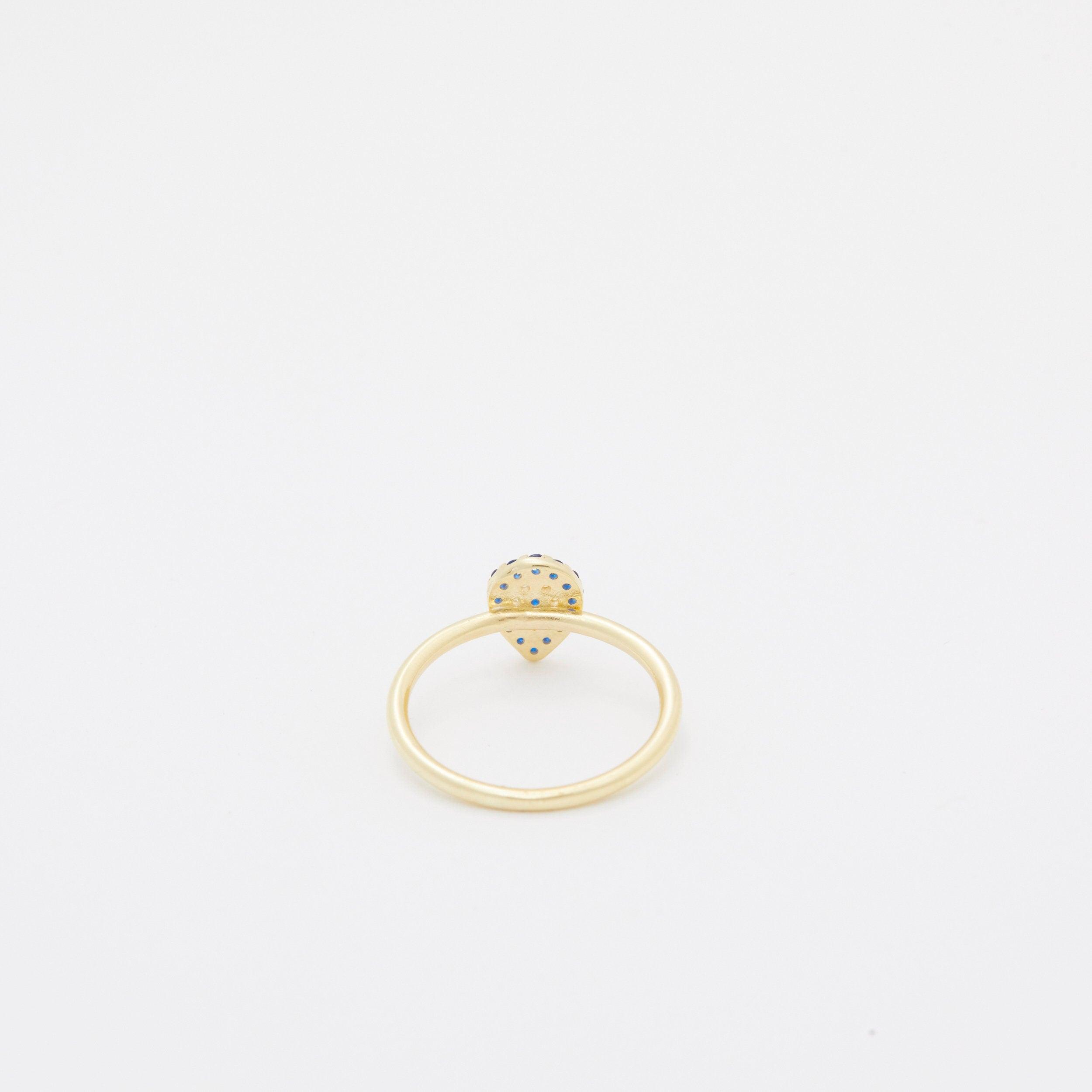 Evil Eye Ring - 18K Gold Vermeil - Glamour Jewelry House