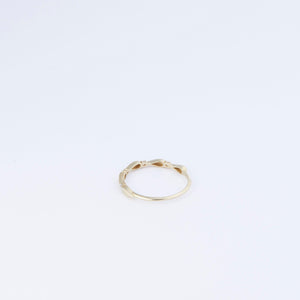 Stacking Diamond Ring - 18K Gold Vermeil - Glamour Jewelry House