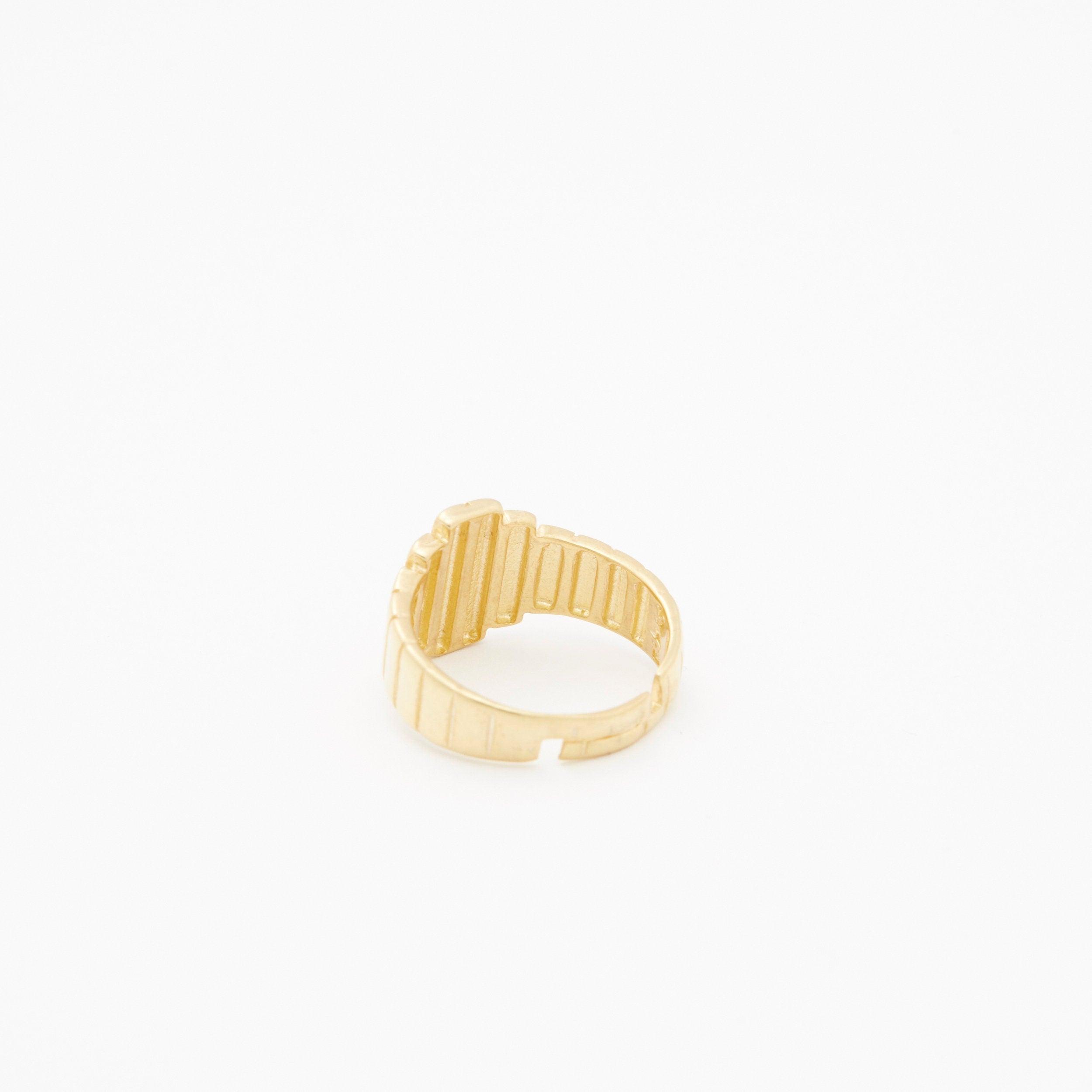 Adjustable Minimalist Ring - 18K Gold Vermeil - Glamour Jewelry House