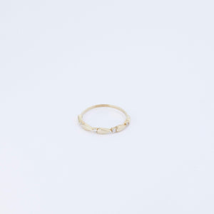 Stacking Diamond Ring - 18K Gold Vermeil - Glamour Jewelry House