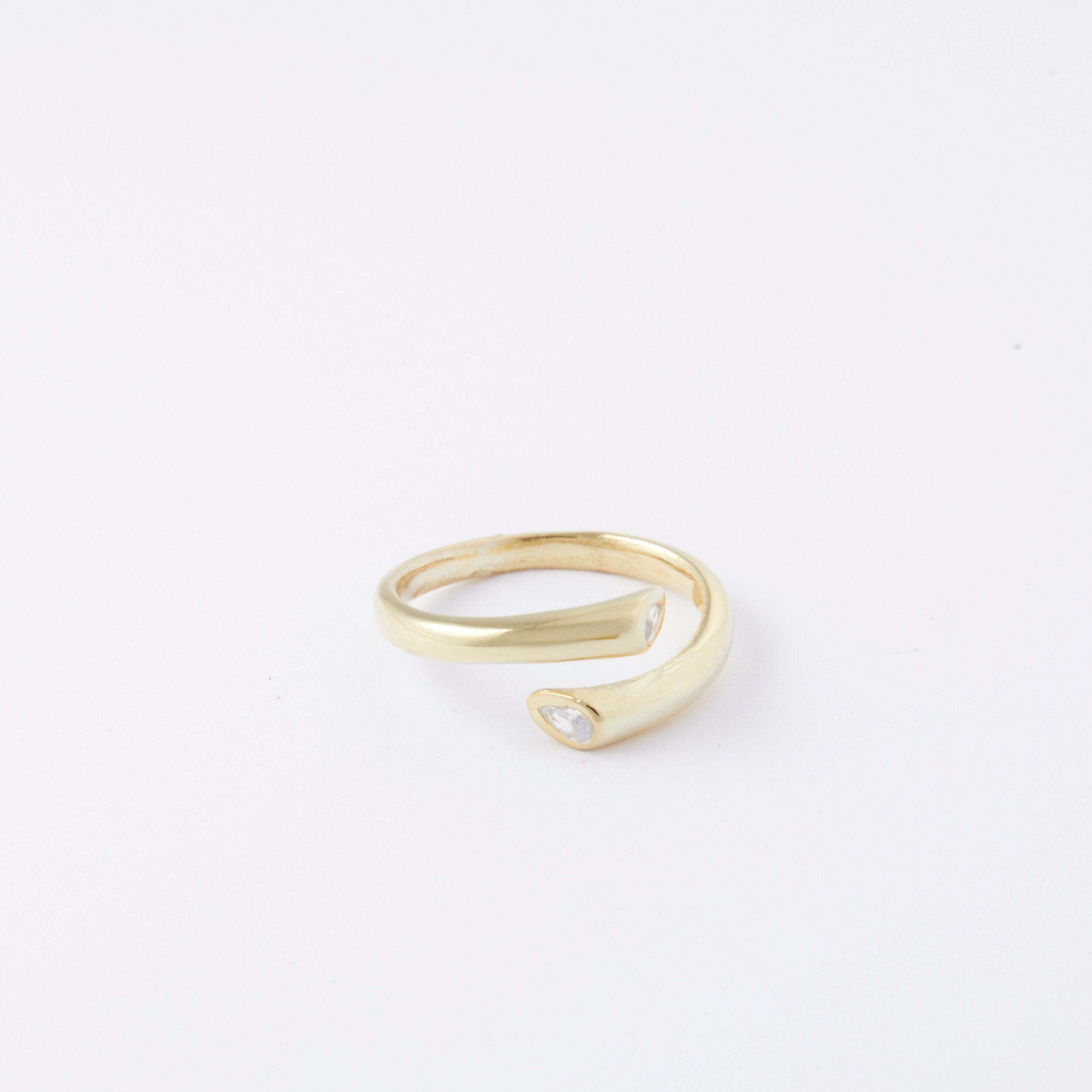 Wrap Around Ring - 18K Gold Vermeil - Glamour Jewelry House