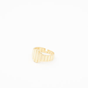 Adjustable Minimalist Ring - 18K Gold Vermeil - Glamour Jewelry House