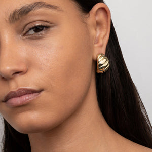 Chunky Croissant Earrings - Glamour Jewelry House
