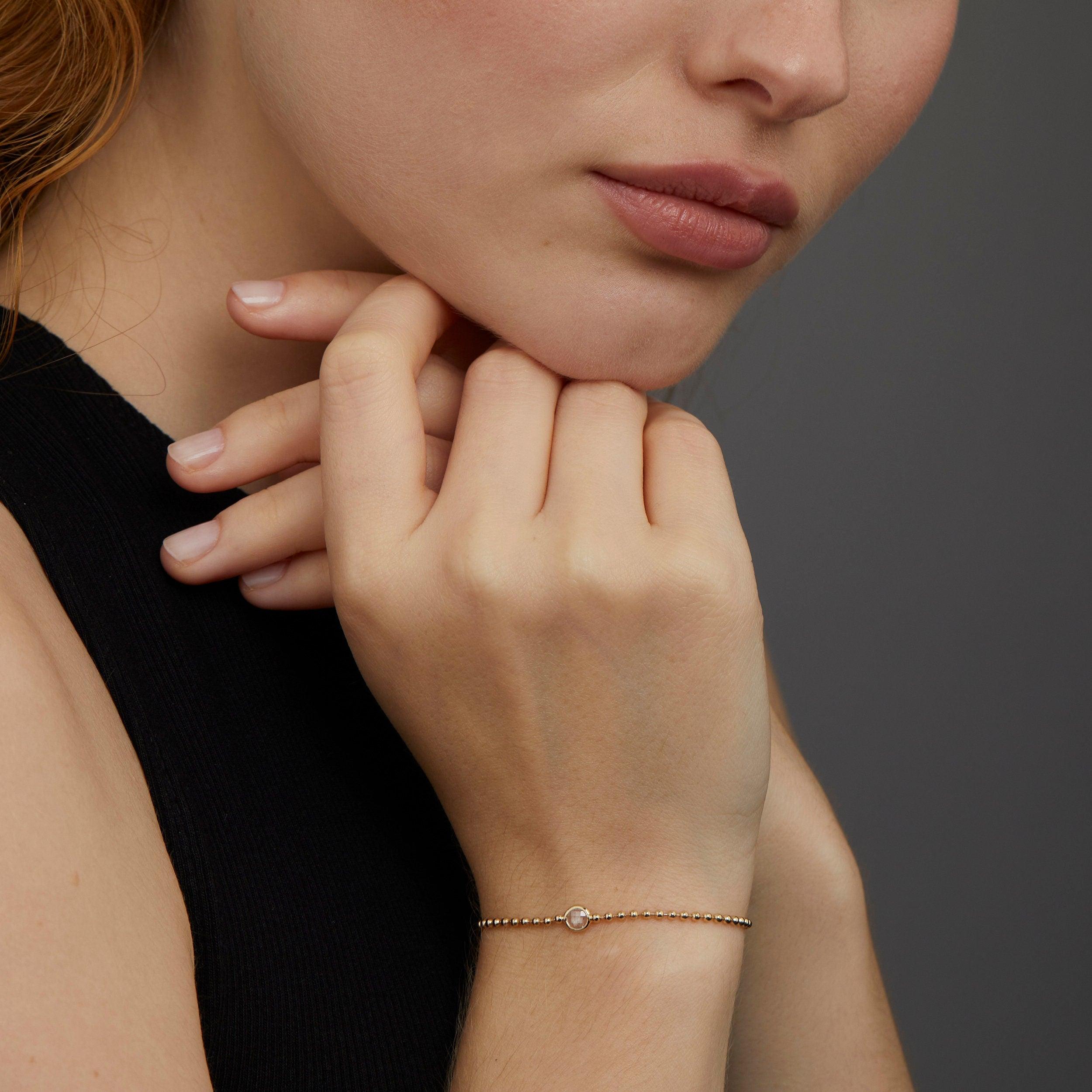 Diamond Bracelet - 18K Gold Vermeil - Glamour Jewelry House