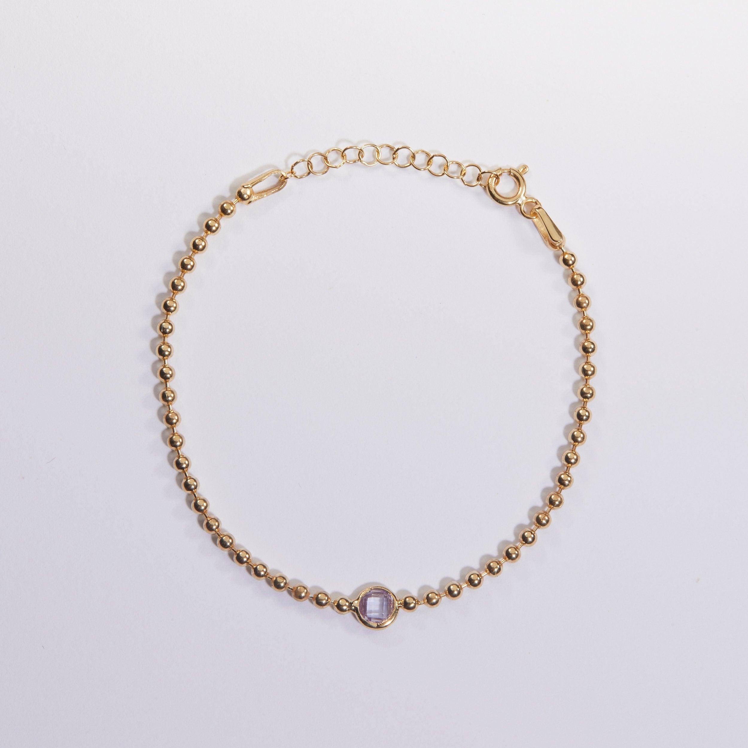 Diamond Bracelet - 18K Gold Vermeil - Glamour Jewelry House