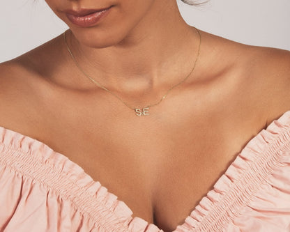 The Initial Necklace with a Heart as a wedding gift in 18K Gold Vermeil. Safe for sensitive skin, made for keeping.