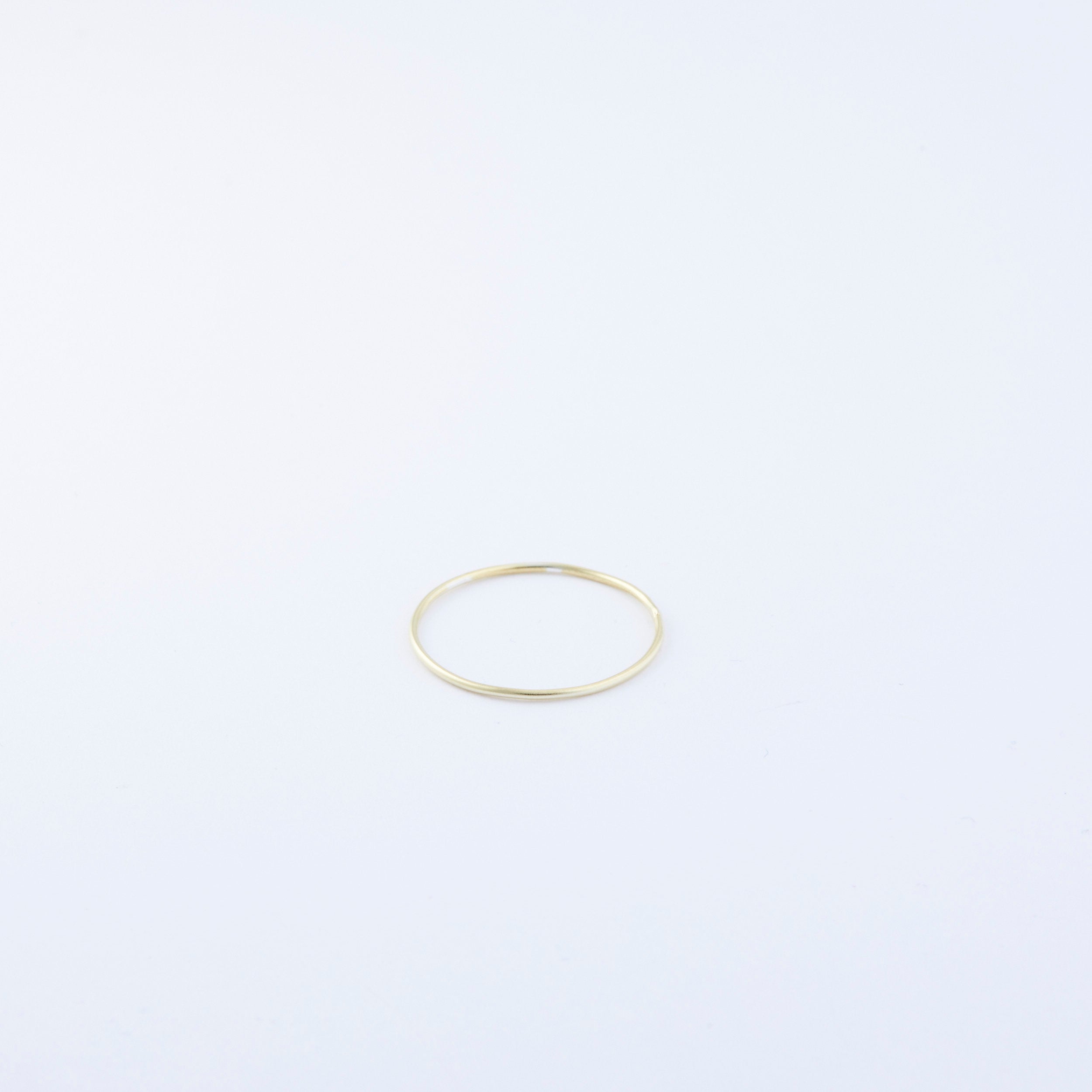 Minimal Band Ring in Glamour Jewelry House gift box — 18K Gold Vermeil graduation gift. Hypoallergenic, no green marks.