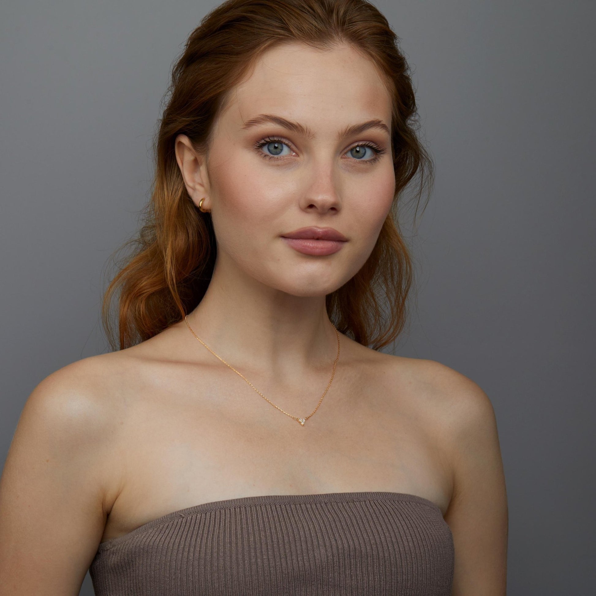The Minimalist Dainty CZ Diamond Necklace as a graduation gift in 18K Gold Vermeil. Tarnish-resistant, made for keeping.