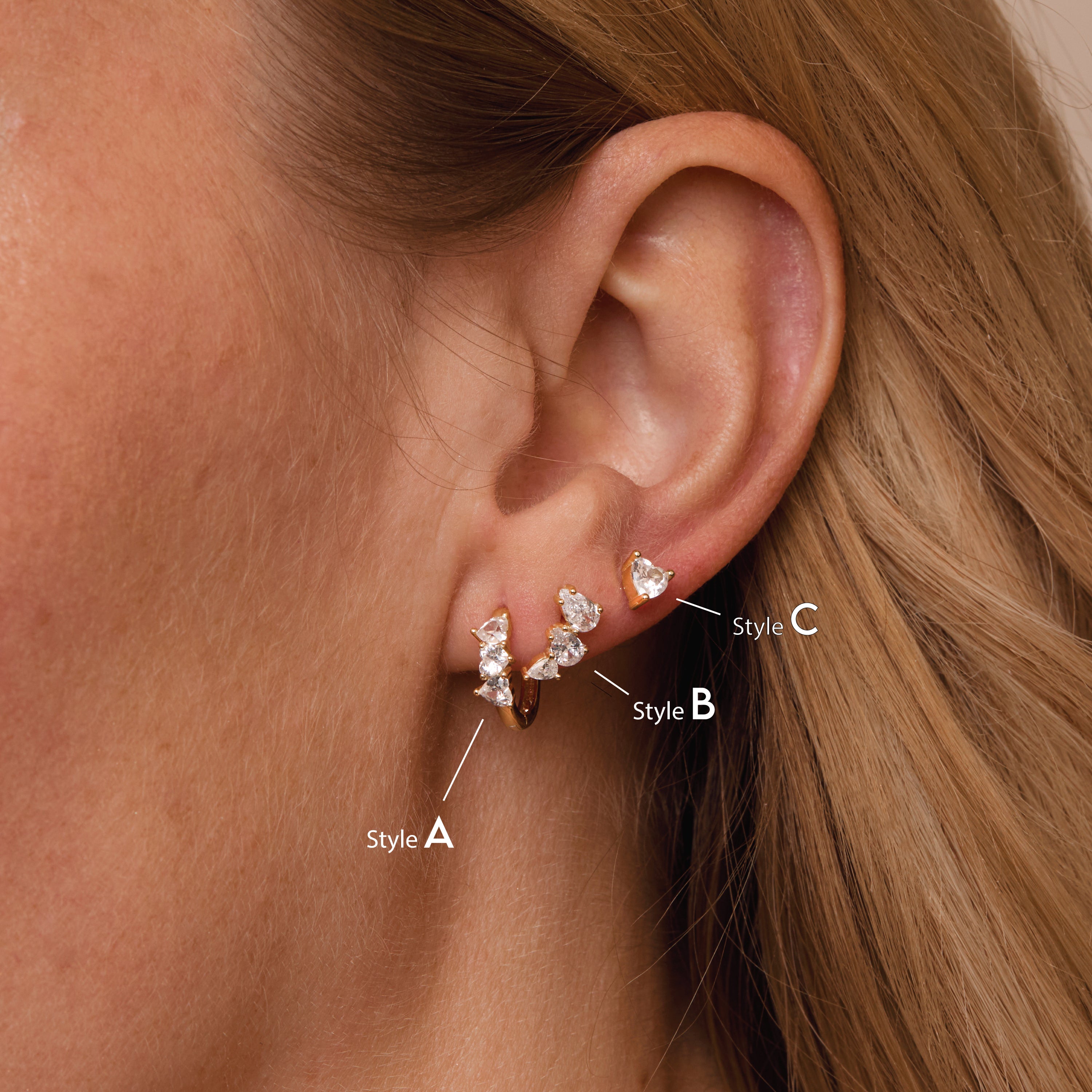 The Multi-Pearl Glam Ear Cluster worn in 18K Gold Vermeil — refined accessory for women. Tarnish-resistant.