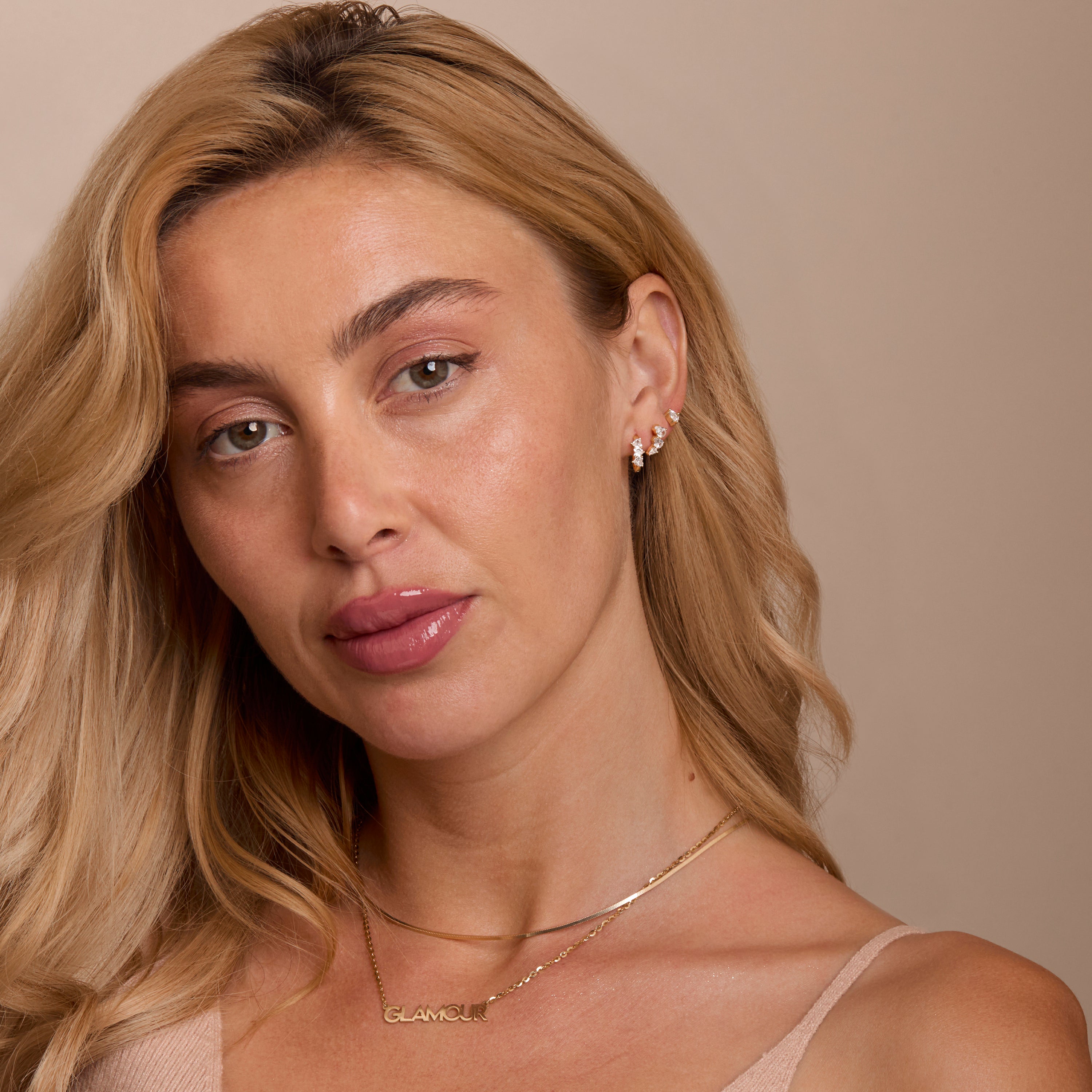 Multi-Pearl Glam Ear Cluster in Glamour Jewelry House gift box — 18K Gold Vermeil wedding gift. No green marks.