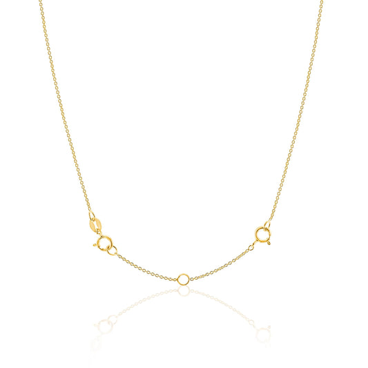 Necklace Extender in 18K Gold Vermeil. Tarnish-resistant, perfect for daily wear.